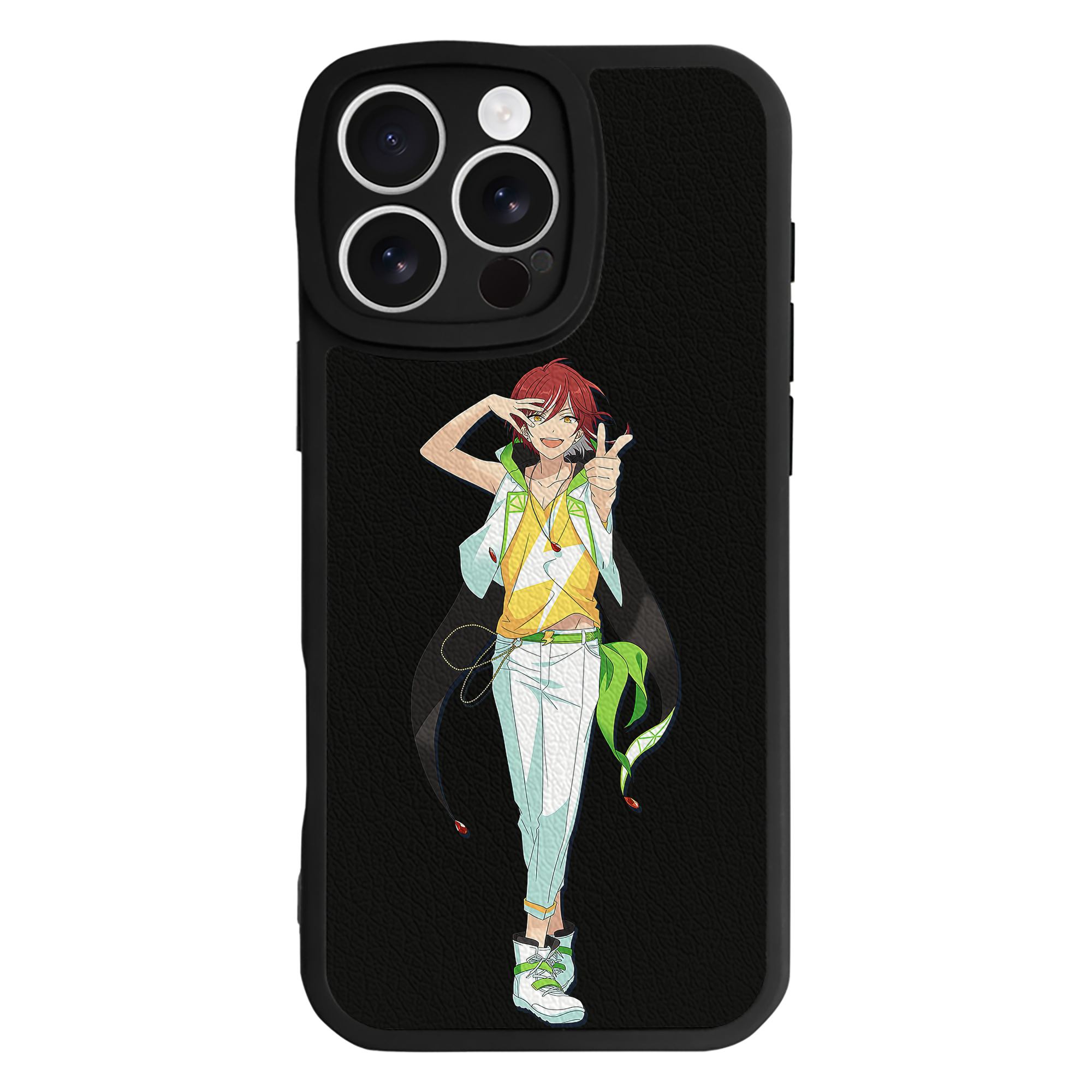 （画像用） あんさんぶるスターズ! Ensemble Stars 【iPhone 16シリーズ対応】シリコンスマホケース（レザー調） 材質：シリコン
